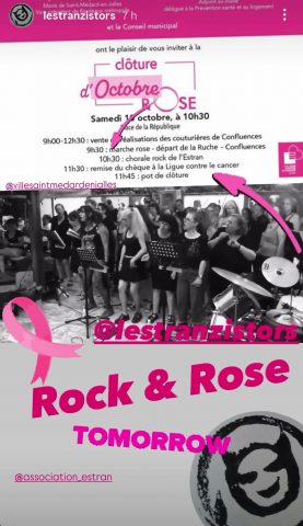 Un moment de partage sur le marché de saint Médard.
Balancez-vous au rythme de la chorale rock de l'Estran